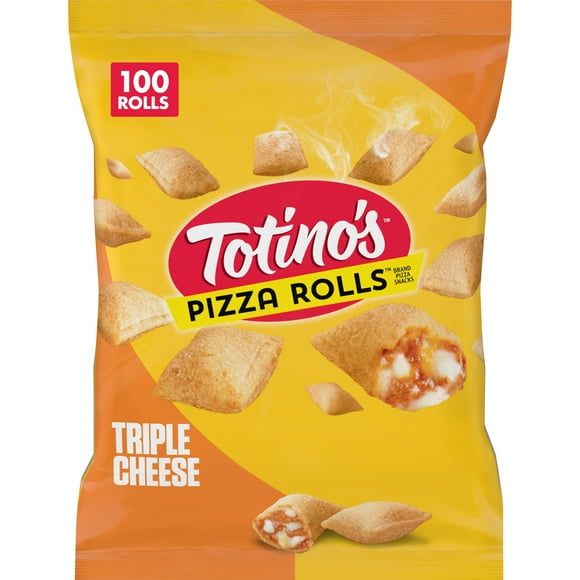 Totino's Pizza Rolls, Triple Cheese Flavored, Frozen Snacks, 100 Ct, 48.8 oz