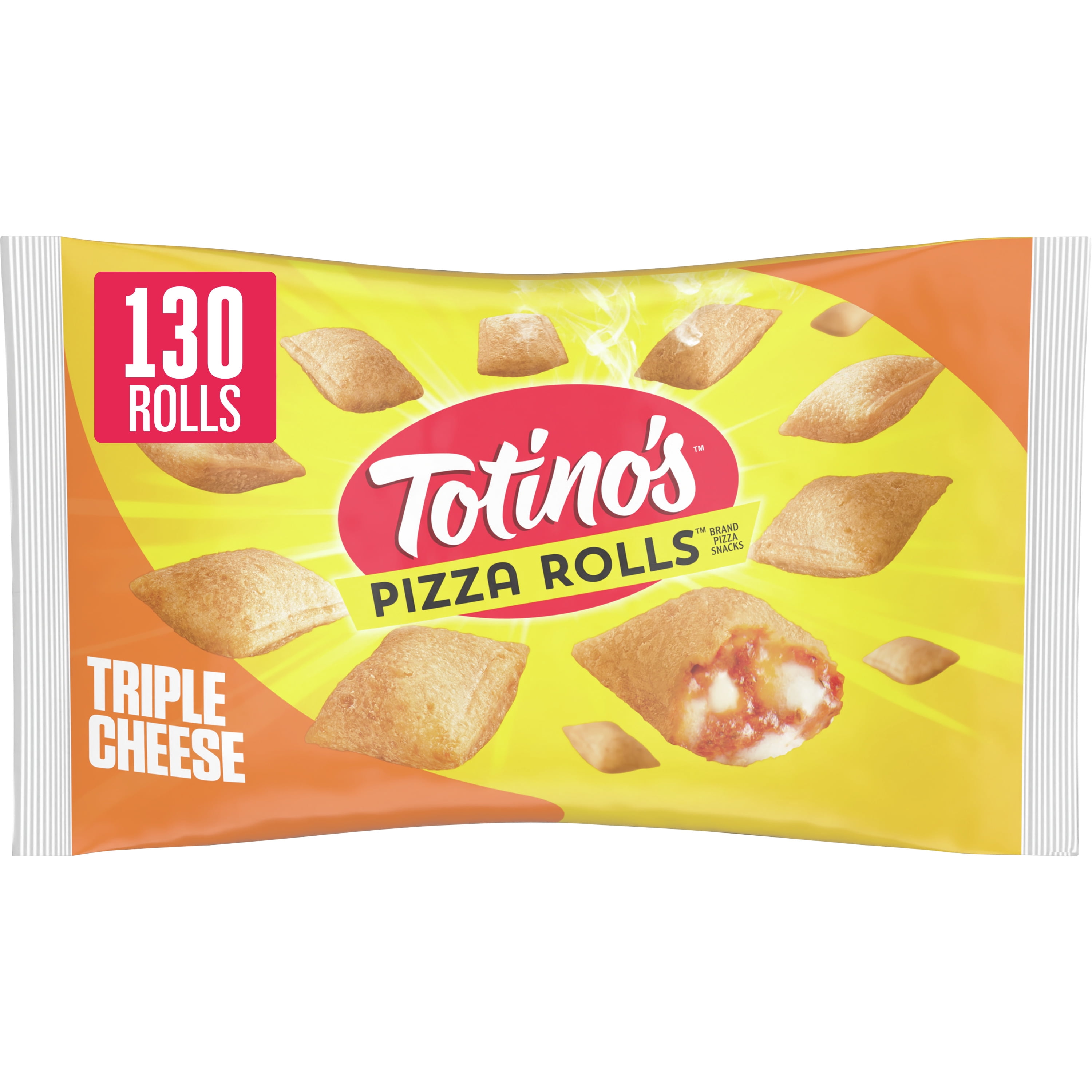 Totino's Pizza Rolls, Triple Cheese Flavored, Frozen Snacks, 130 ct