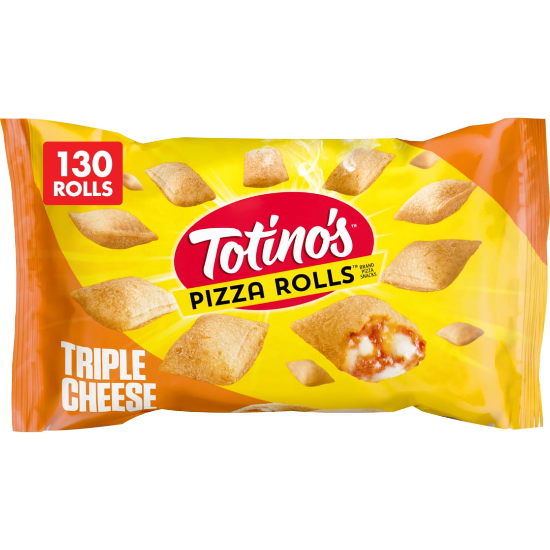 Totino's Pizza Rolls, Triple Cheese Flavored, Frozen Snacks, 130 Ct, 63.5 oz