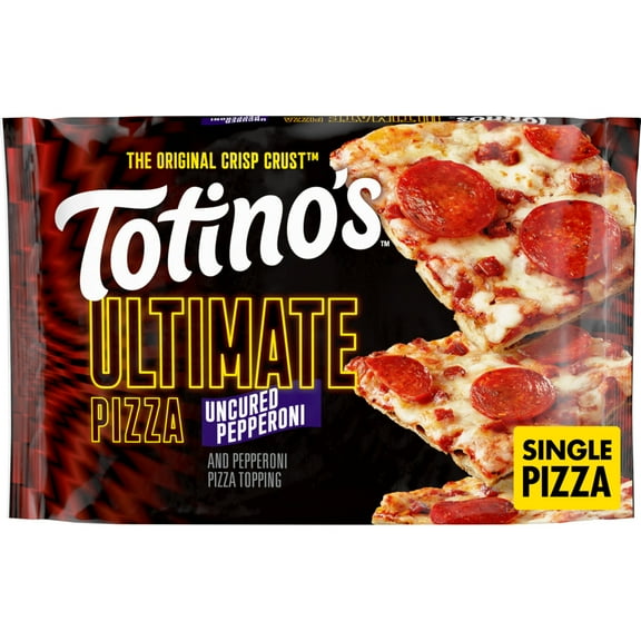 Totino's Ultimate Pizza, Uncured Pepperoni, Frozen Pizza, Frozen Snacks, 11.64 oz