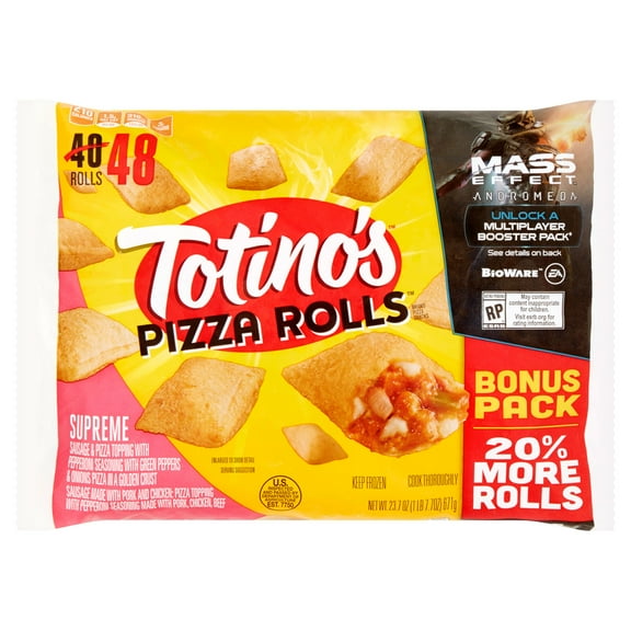 Totinos Tot Pizza Rolls Supreme Bonus Pk