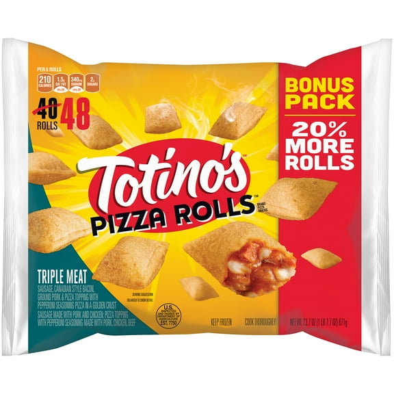 Totinos Tot Pizza Rolls Trp Meat Bonus Pk
