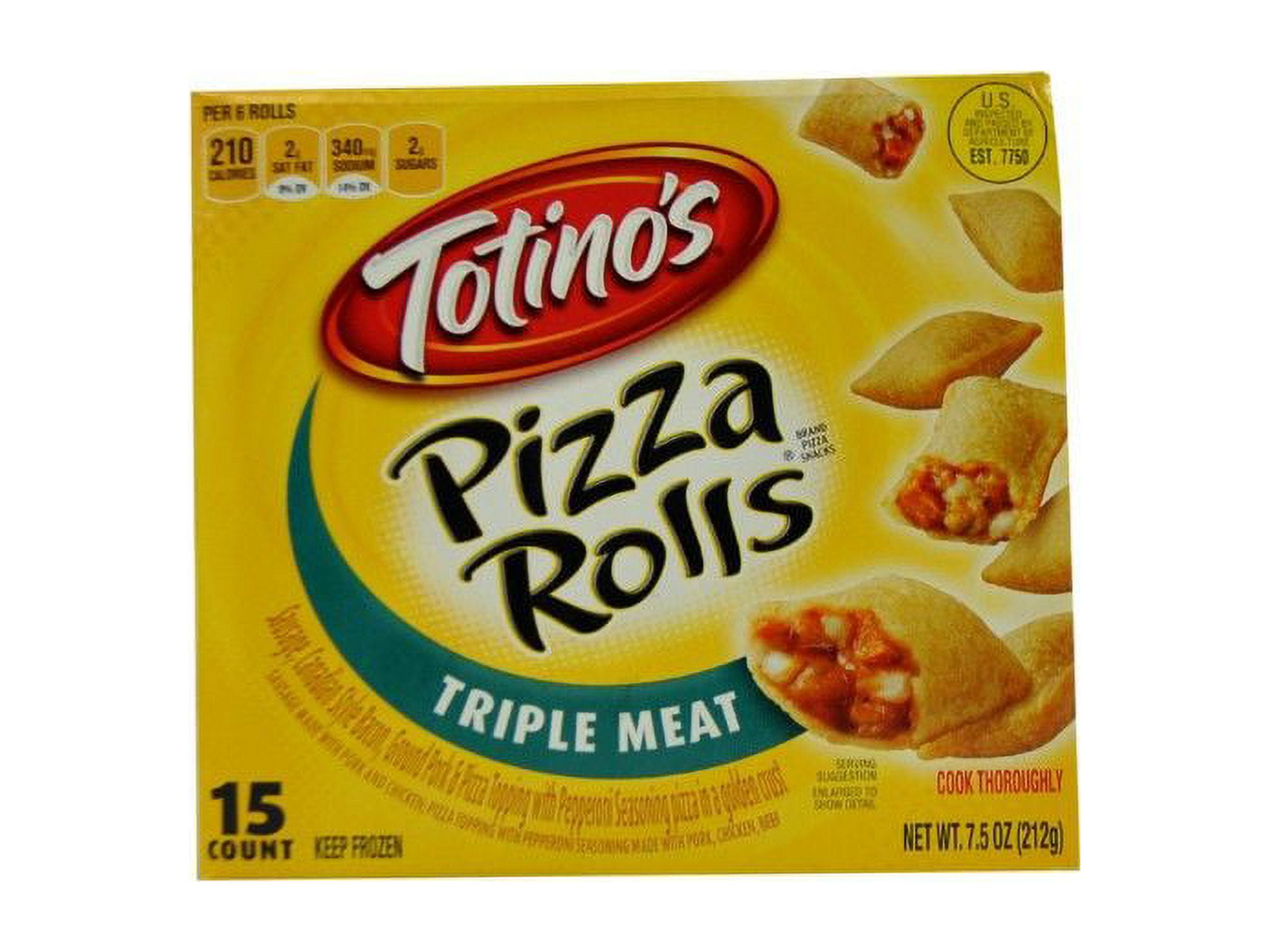 Totinos Triple Meat Pizza Rolls 7.5oz (PACK OF 12)
