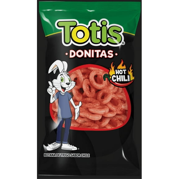 Totis Donitas Hot Chili Wheat Chips, 3.8 oz
