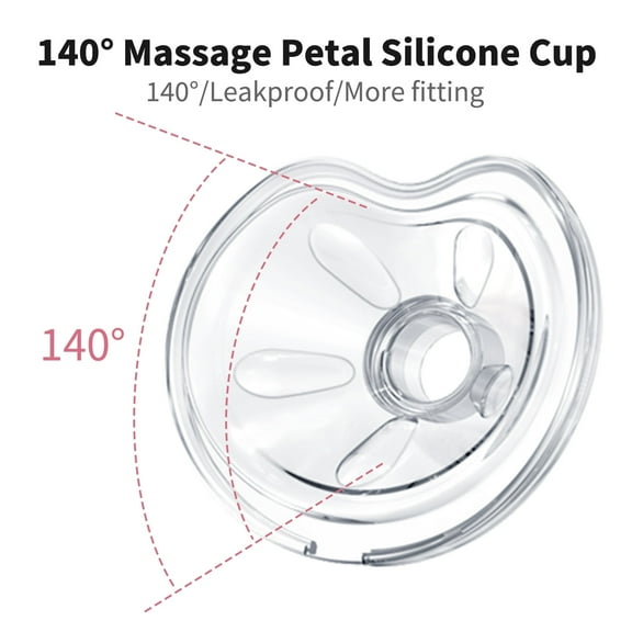 Totmizby Breast Pump Parts, 140° Soft Silicone Cups