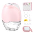 thumbnail image 1 of Jheppbay Electric Portable Hands Free Breast Pump - All-in-One Electric Breast Pump with 3 Modes and 12 Levels, BPA-Free, Painless,with 17 mm/19 mm/21 mm Flange,1 Pack(Pink), 1 of 8
