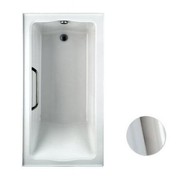 Toto Aby782qy3 Clayton 60" Acrylic Soaking Bathtub For Drop In Installations - Chrome