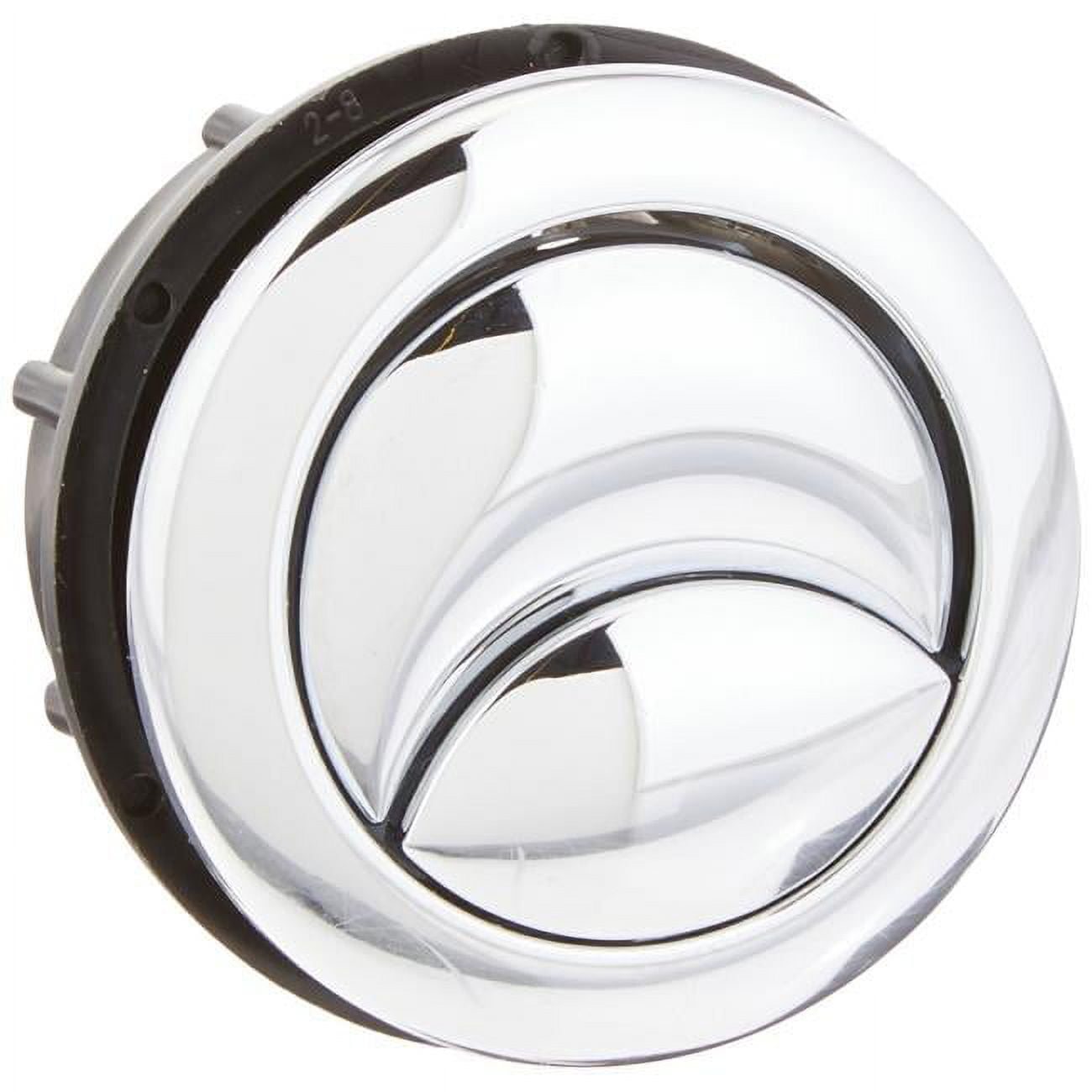 Modern Brushed Nickel Toilet Flush Button Assembly