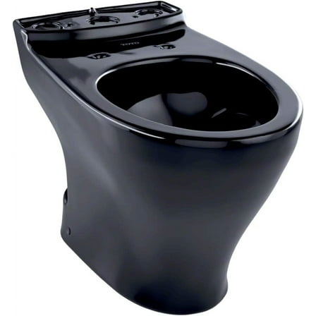 Toto CT412FNo.51 Aquia Dual Flush Elongated Toilet Bowl, Ebony