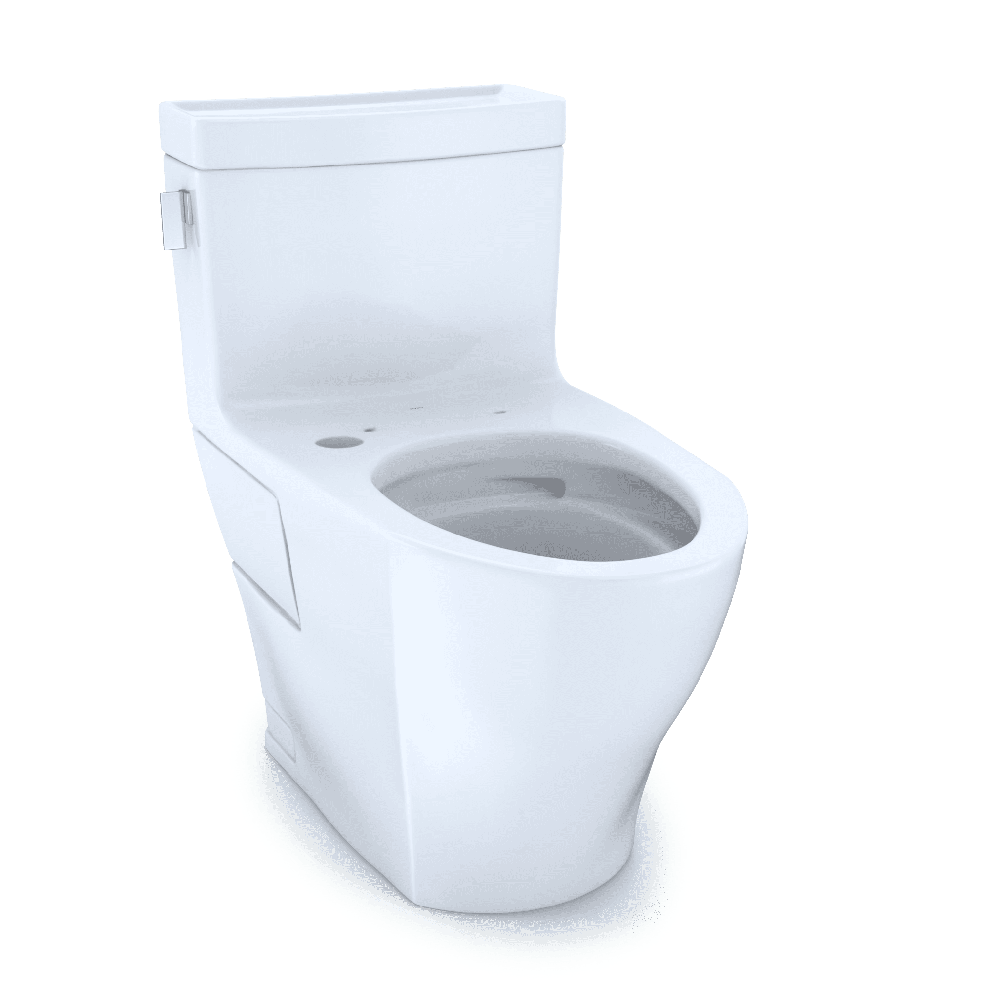 White Elongated High Efficiency One-Piece Toilet