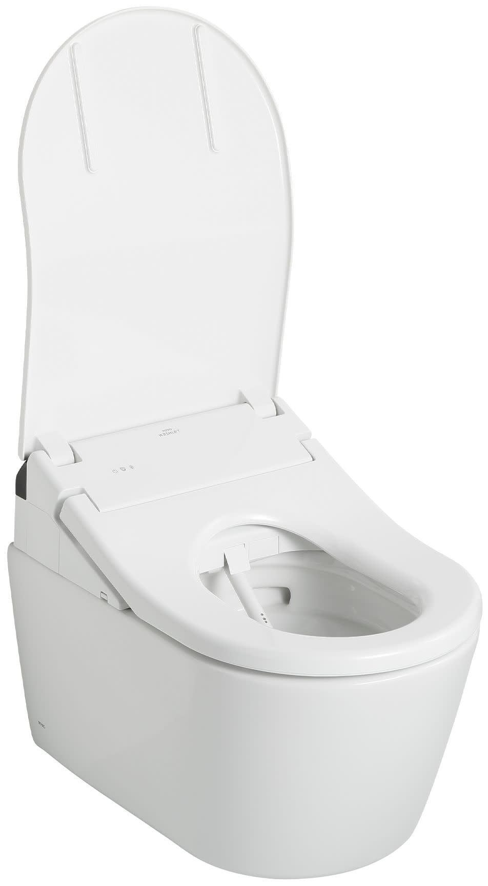 Cotton White Wall-Hung Elongated Toilet Bowl with CeFiONtect