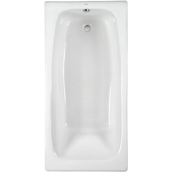Toto FBY1700P Cotton White Enameled Cast Iron Bathtub 66 x 32 x 18-5/16