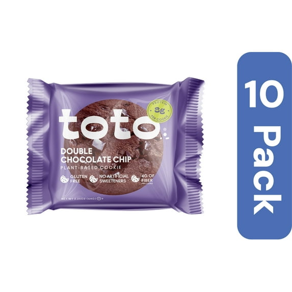 Toto Foods Double Chocolate Chip Cookies 2.25 oz (Pack Of 10)