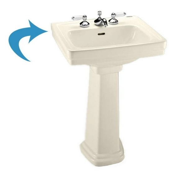 Toto LT532#12 Sedona Beige Promenade Pedestal Lavatory, Sink Only Single Hole