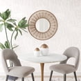 thumbnail image 1 of Toto Mirror Antique Brown Wall Decor, Modern Style, Hangs vertically only, Rattan, Decor Mirrors, 1 of 6