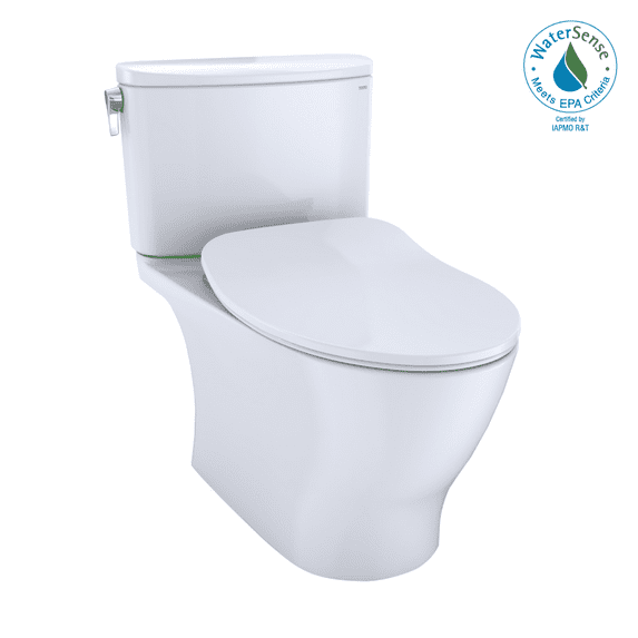 TOTO MS442234CUFG#01 Nexus 1G Two-Piece Elongated 1.0 GPF Universal Height Toilet with CeFiONtect and SS234 SoftClose Seat