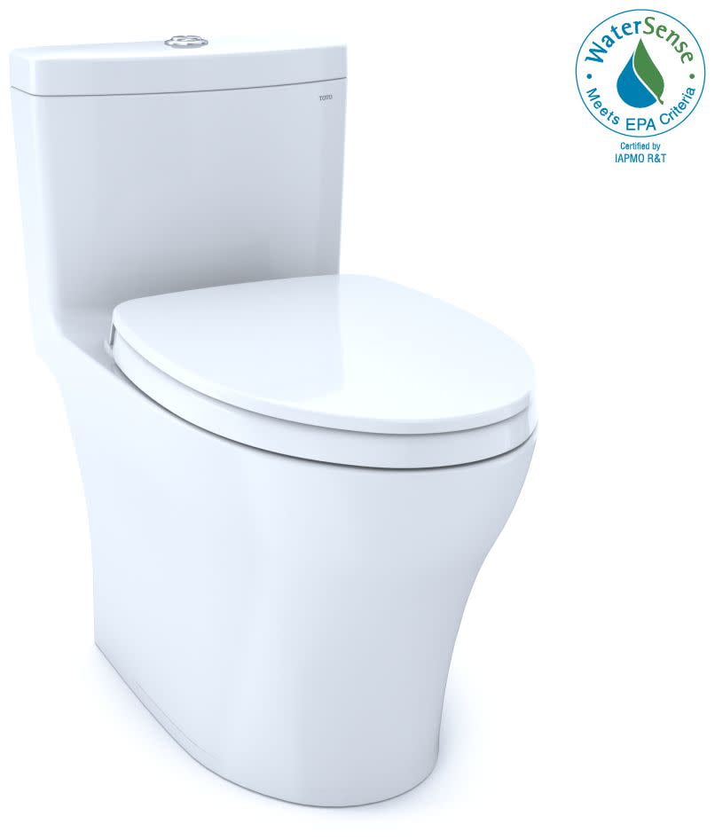 Elongated Bone Vitreous China Dual-Flush High-Efficiency Toilet