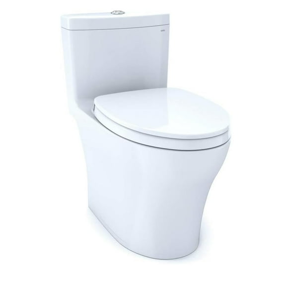 TOTO MS646124CEMFGN#01 Aquia IV 1-Piece GPF Dual Flush Elongated ADA Comfort Height Toilet - Cotton White