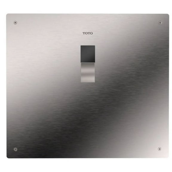 Toto TET2LB31#SS EcoPower Touchless 1.28 GPF High-Efficiency Concealed Toilet Flushometer Valve for Back Spud with 14 x 12 Cover Plate, Stainless Steel