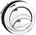 Modern Brushed Nickel Toilet Flush Button Assembly