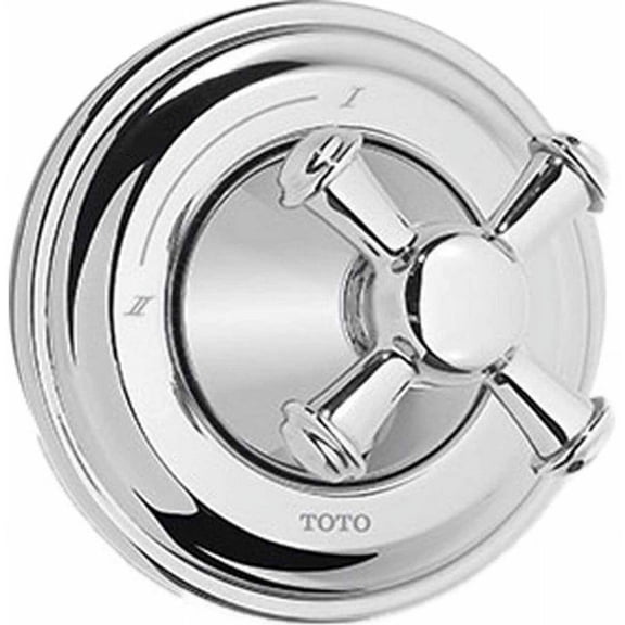 Toto TS220DW#BN Vivian Two-Way Diverter Trim-Cross Handle, Brushed Nickel