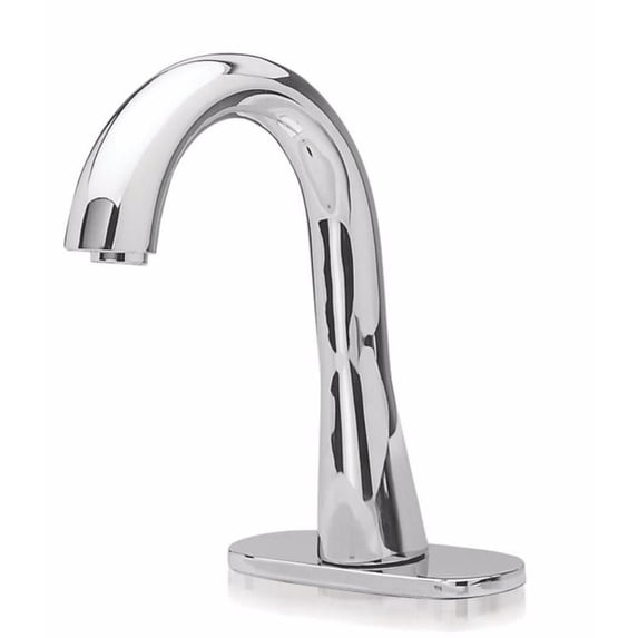 TOTO TEL155-D10E#CP Gooseneck Spout Single-Hole On-Demand Bathroom Faucet Kit (Polished Chrome)