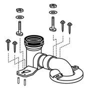 Toto TSU01W.10R 10" Unifit Rough In Installation Kit For Toto Toilets