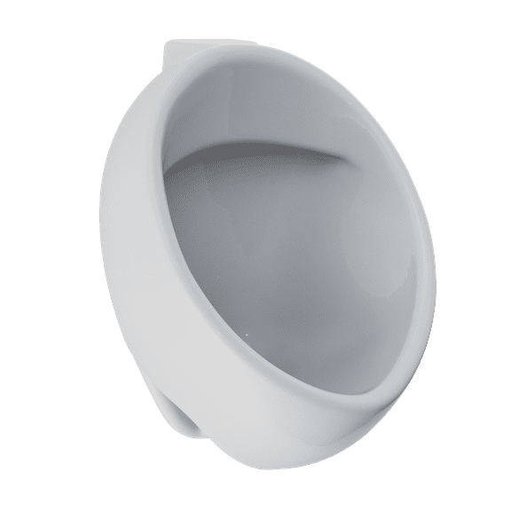 TOTO Wall-Mount ADA Compliant 0.125 GPF Urinal with Back Spud Inlet, Cotton White - UT105UV#01