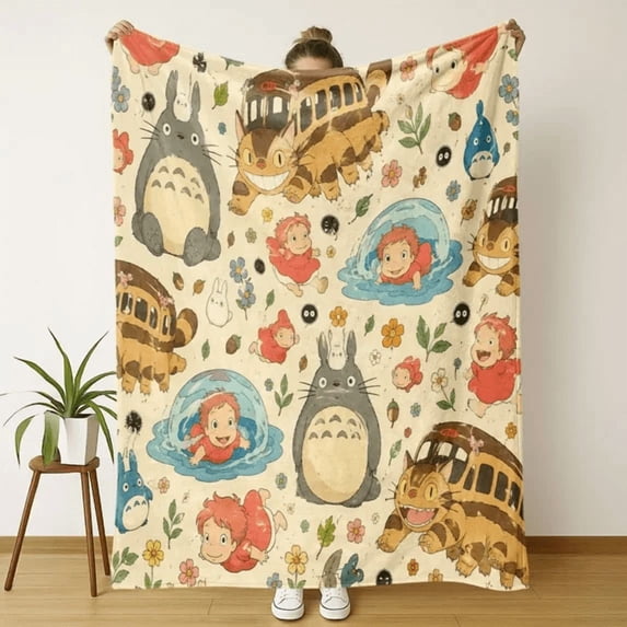 Totoro Blanket, My Neighbor Totoro Fleece Throw Blanket - Walmart.com