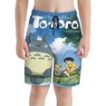 thumbnail image 1 of Totoro Boys Swim Trunks Quick Dry Swimwear Surfing Bathing Suit Drawstring Elastic Waist With Mesh Lining, 1 of 7