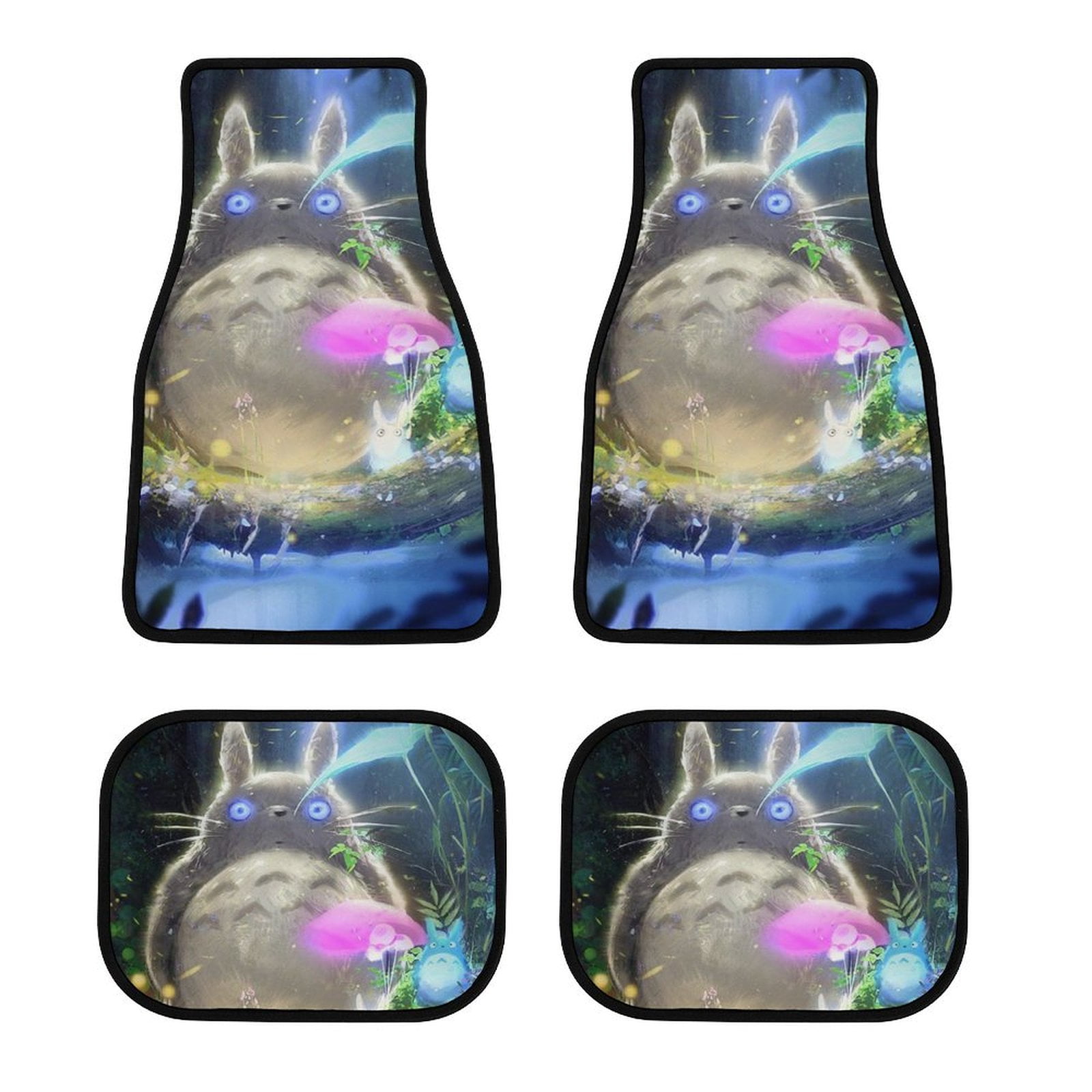 Totoro Car Mat Universal Fit 4Piece Set Car Floor Mats Vehicle Floor Protection Rugs Car Rug