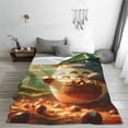 thumbnail image 1 of Totoro Cartoon Printing Throw Blanket, All Seasons Flannel Fleece Blanket, Soft & Warm Plush Blankets for Couch Sofa Bed Camping Travel, 40"x30", 1 of 9