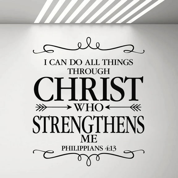 Totoro Hero 1 pc meaningful Bible Verse Wall Sticker Self Adhesive Vinyl Waterproof Wall Decal For Home Decor Living Room Bedroom sticker