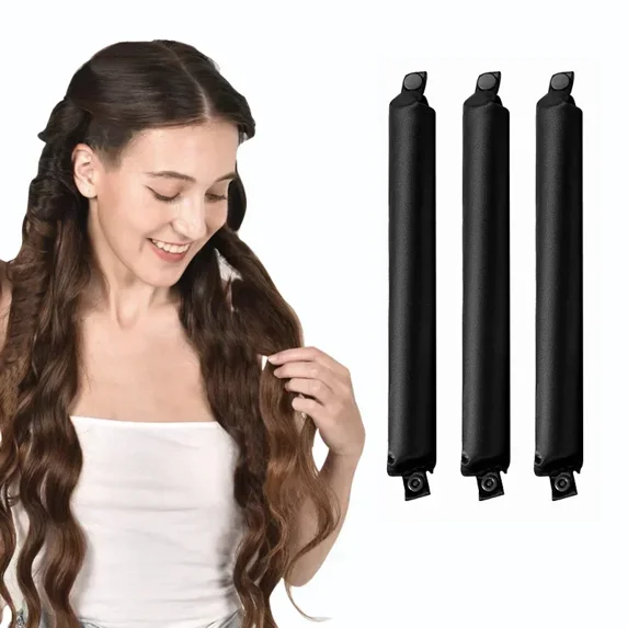 Totoro Hero Heatless Hair Curler No Heat Hair Rollers Satin Curling Rod Headband Lazy Curls Soft Curlers Sleeping Flexi Rods Styling Tools