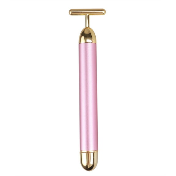Totoro Hero T-Shape Facial Massager Vibrating Beauty Bar 24K Electric Face Slimming Rod Golden Stick Tightening Skin Electric Massage Roller