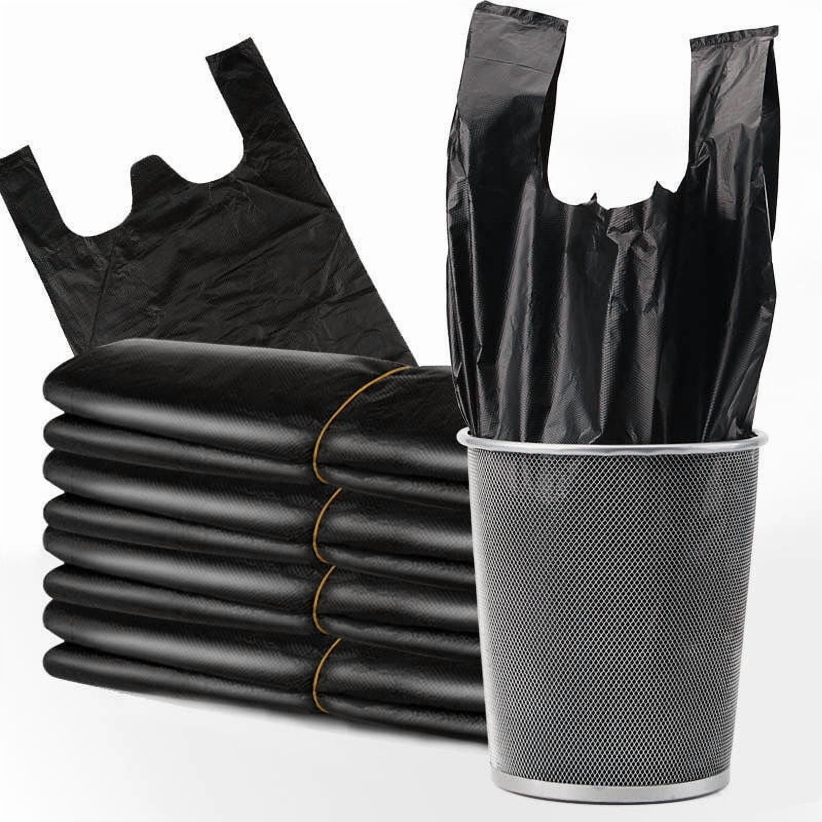 Totoro Hero Thickened Black Garbage Bag Trash Pouch Household Disposable Garbage Bag Vest Type Plastic Trash Bags for Kitchen Toilet Office