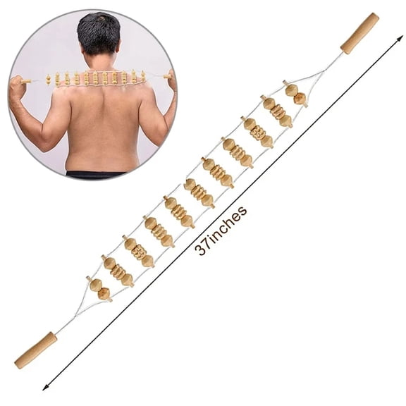 Totoro Hero Wooden Massage Roller Therapy Body Massager Foot Face Shoulder Neck Hand Push Roller Massager Body Shaping Massage Tool