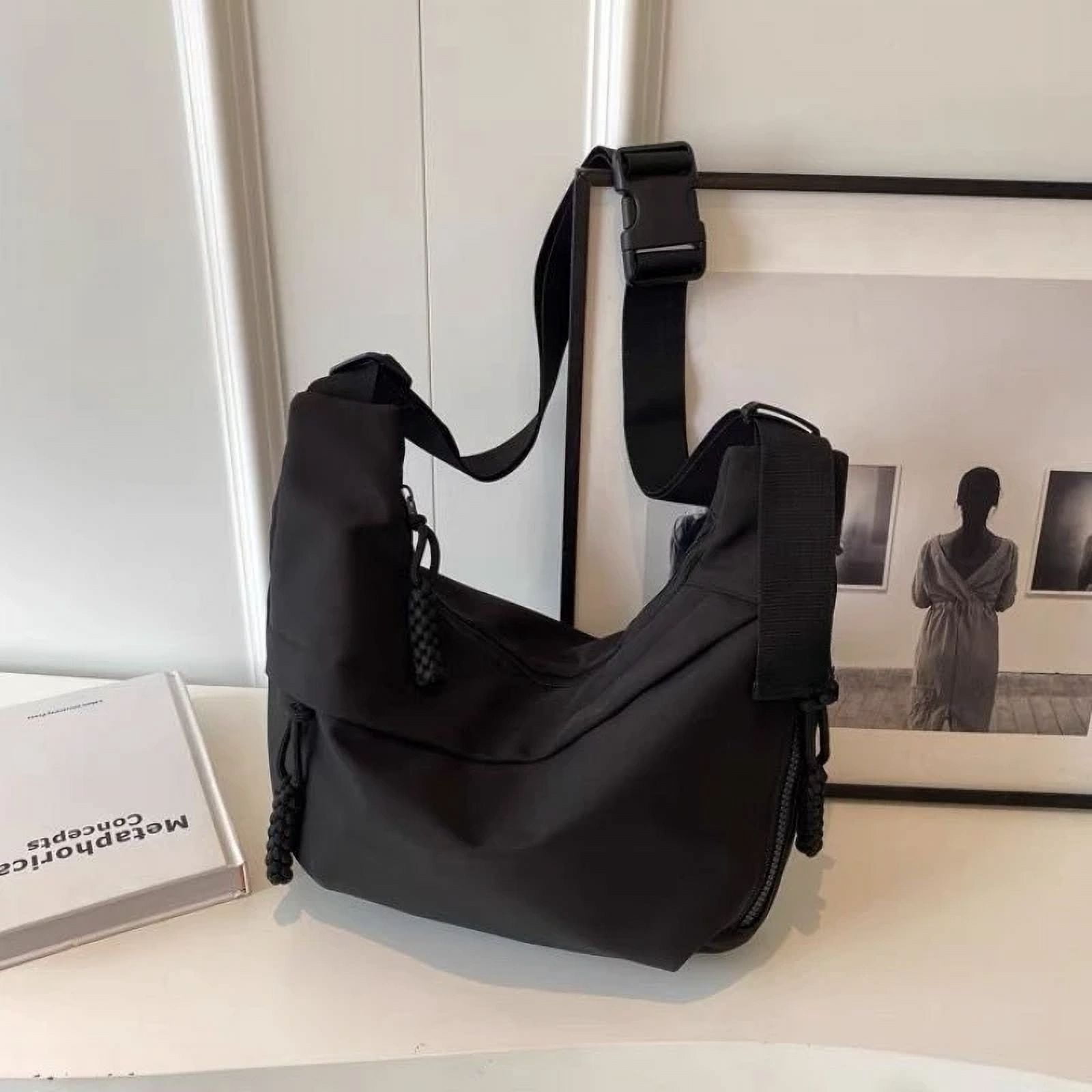 Women Bag Nylon Hobos Casual Soft Zipper Solid Shoulder Bag Handbag Pures And Bags Crossbody