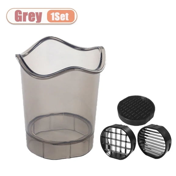 Totoro HeroStainless Steel Slicing Cups with Push Plate Fruit and Vegetable Food Quick Slicer Quick Making Salad Kitchen Slicing Tools