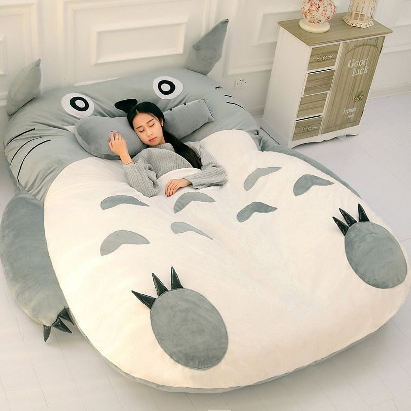 Kids Totoro Lazy Bed Couch, Tatami Mattress, Lengthened Thickened