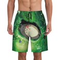 thumbnail image 1 of Totoro Men's Swim Trunks Quick Dry Beach Board Shorts with Pockets Mesh Lining Bathing Suits, 1 of 7