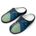 thumbnail image 1 of Totoro Mens Cozy Memory Foam Slippers Slip On Warm House Shoes Indoor/Outdoor Scuff, 1 of 8
