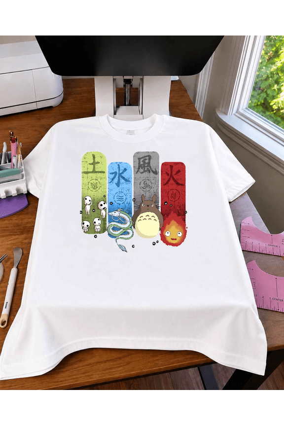 Totoro My Neighbor Anime Manga Studio Ghibli Fan Art Graphic Tee Shirt TopV11629,unisex S- 5XL