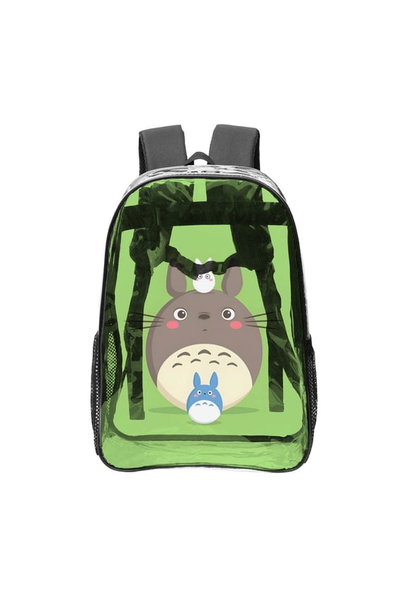 Totoro Pattern Transparent Backpack Lightweight And fashionable Showcasing Personality And Leading The Trend