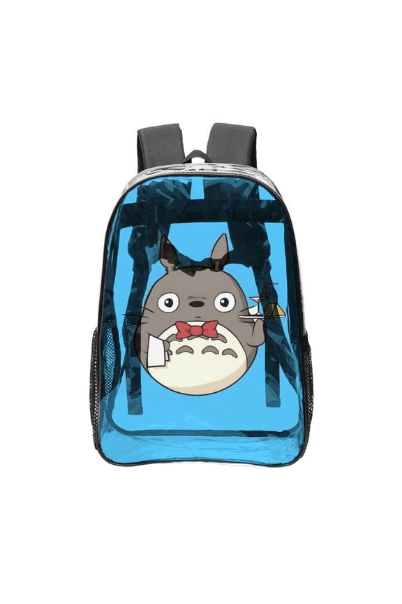 Totoro Pattern Transparent Backpack Lightweight And fashionable Showcasing Personality And Leading The Trend