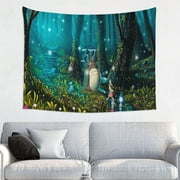 Totoro Tapestry Anime Poster Large Background Wall Art Bedroom Wall Decor For Birthday Party 60x40in