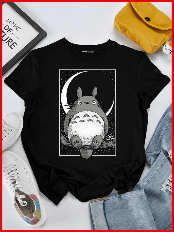 Totoro Thor Crossover Ghibli Anime Mjolnir God Of Thunder Unisex T-Shirt V60723, S-5XL