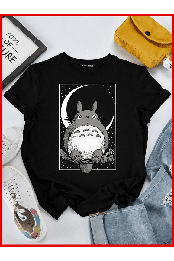 Totoro Thor Crossover Ghibli Anime Mjolnir God Of Thunder Unisex T-Shirt V60723, S-5XL