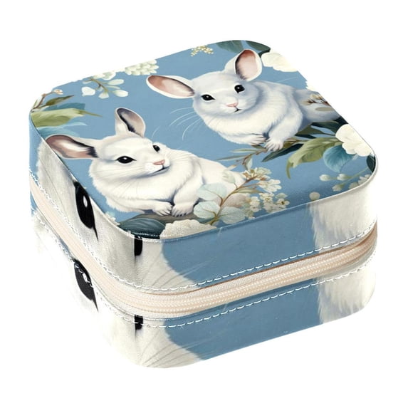 Totoro Travel Portable Square Earring Organizer with Decorative Box – Travel Organizer, Necklace Holder – for Girls and Women