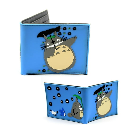 Totoro w/ Umbrela - My Neighbor Totoro 4x5" Bi-Fold Flat Wallet